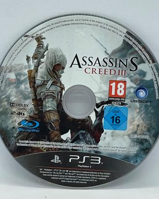 Assassin's Creed 3 PS3 PlayStation 3