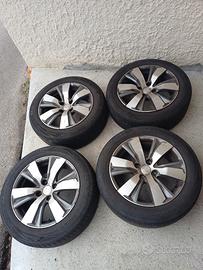 Cerchi in lega originali Peugeot r16 con catene