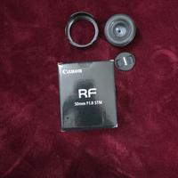 Canon RF 50 mm F 1.8 nuovo + paraluce