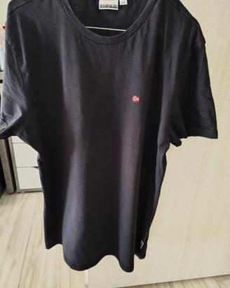 Maglietta T-shirt Napapijri originale uomo - Nero