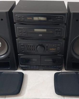 Stereo Hi-Fi con Bass Reflex, AUX, CD, Tuner, Tape