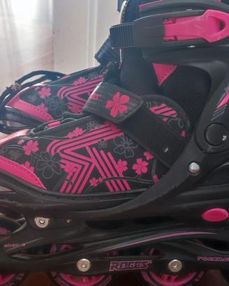 Pattini roller bimba/ragazza regolabili  34-37