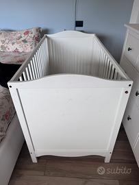 Lettino ikea sponde fisse + materasso antisoffoco