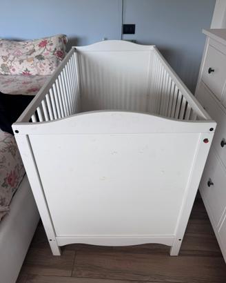 Lettino ikea sponde fisse + materasso antisoffoco