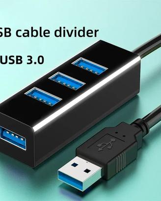 HUB splitter USB 3.0 4 porte 120cm
