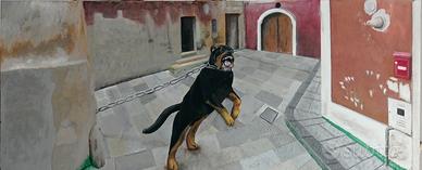 rancori -olio su tela - 50x120cm. 