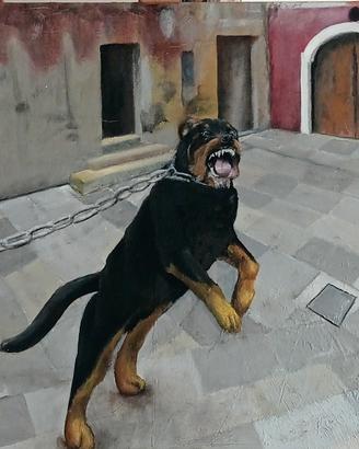 rancori -olio su tela - 50x120cm. 