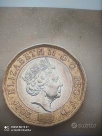 moneta One Pound Regina Elisabetta del 2016