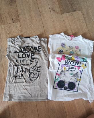 lotto set T-shirt 7/8 anni