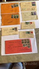Lotto di 8 buste storiche 1952-54, Comuni Toscani