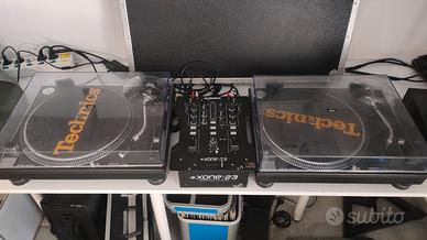 TECHNICS SL1210 MkII 2PEZZI + MIXER ALLEN & HEATH1