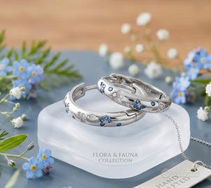 Orecchini argento 925 butterfy