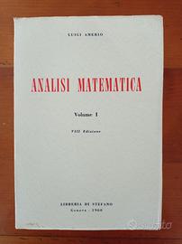 Analisi matematica 1 - Luigi Amerio (raro, 1960)