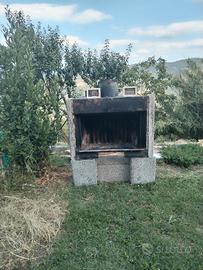 camino con ventola e termostato di temperatura