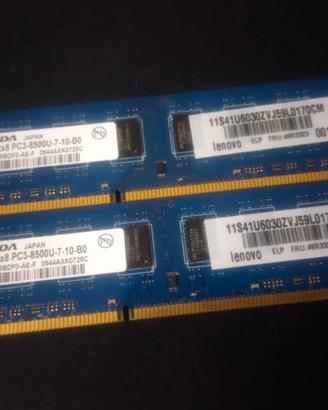 RAM DDR3 2X2GB