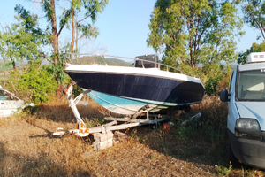 Barca 5.50 MT con motore e carrello