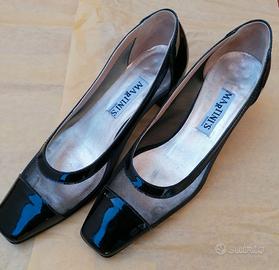 Scarpe vernice nera decolté estive n. 36