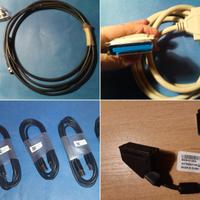 Lotto cavi: BNC, Centronics, USB 3.0 Dell, SCART