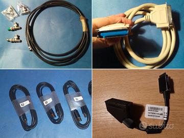 Lotto cavi: BNC, Centronics, USB 3.0 Dell, SCART