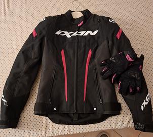 Giacca moto e guanti Lady