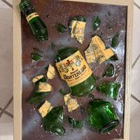 Quadro in vetro arte contemporanea