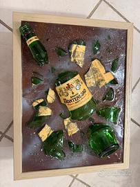 Quadro in vetro arte contemporanea