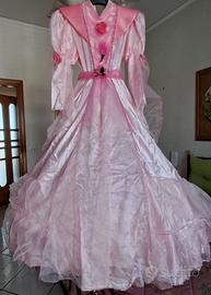 vestito di carnevale da principessa 7-9 anni