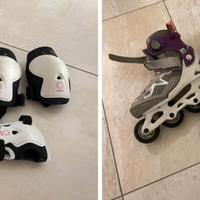 Rollerblade con protezioni