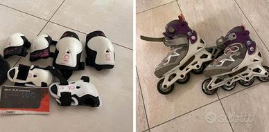 Rollerblade con protezioni