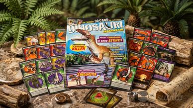 Lotto “Dinosauri Leggendari” rivista e 30 carte