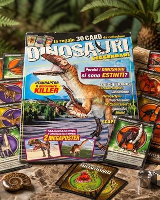 Lotto “Dinosauri Leggendari” rivista e 30 carte