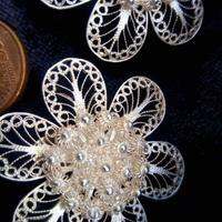 orecchini a clips in filigrana, artigianato sardo.