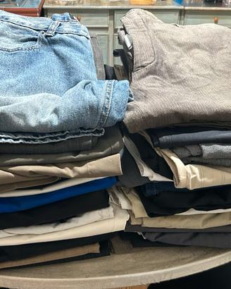 Lotto oltre 30 pantaloni uomo – varie taglie/brand