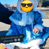 vestito di carnevale regina delle nevi 