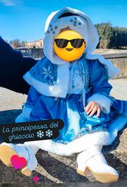 vestito di carnevale regina delle nevi 