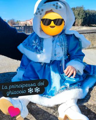 vestito di carnevale regina delle nevi 