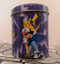 Pokémon Barattolo Latta Ash Pikachu. 2001 Nintendo