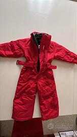 Tuta da Neve Napapijri Rossa Bambino 6 Anni nuova