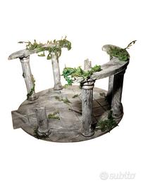 Diorama Tempio Fantasy 17 cm Dipinto a Mano