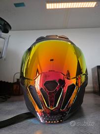 Casco Icon Airflite con 4 Visiere , Chinmount 