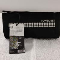 Napkin Towel Set asciugamani cotone nero