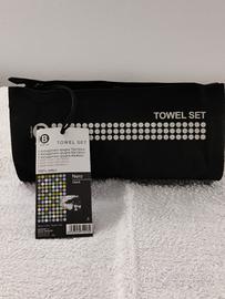 Napkin Towel Set asciugamani cotone nero