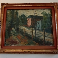 Quadro olio su tavola