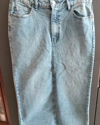 Maxigonna Denim studio, tg M, nuova.