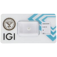 DIAMANTE NATURALE 0,32 ct - Rotondo - G - SI1