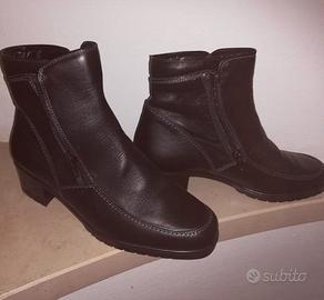 Stivaletto nero in vera pelle nuovo n.37