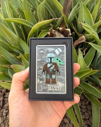 LEGO StarWars The Mandalorian Grogu Metal Postcard
