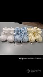 Scarpine nascita in ciniglia. fatto a mano