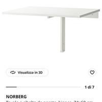 Tavolo a ribalta Ikea. Salvaspazio