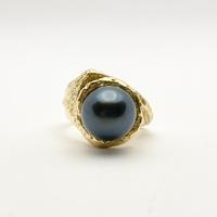 Anello oro 18KT perla Tahiti, HUTTON NEW YORK